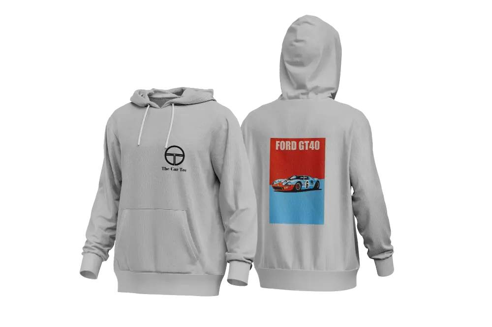 Ford GT40 Hoodie Grey.webp