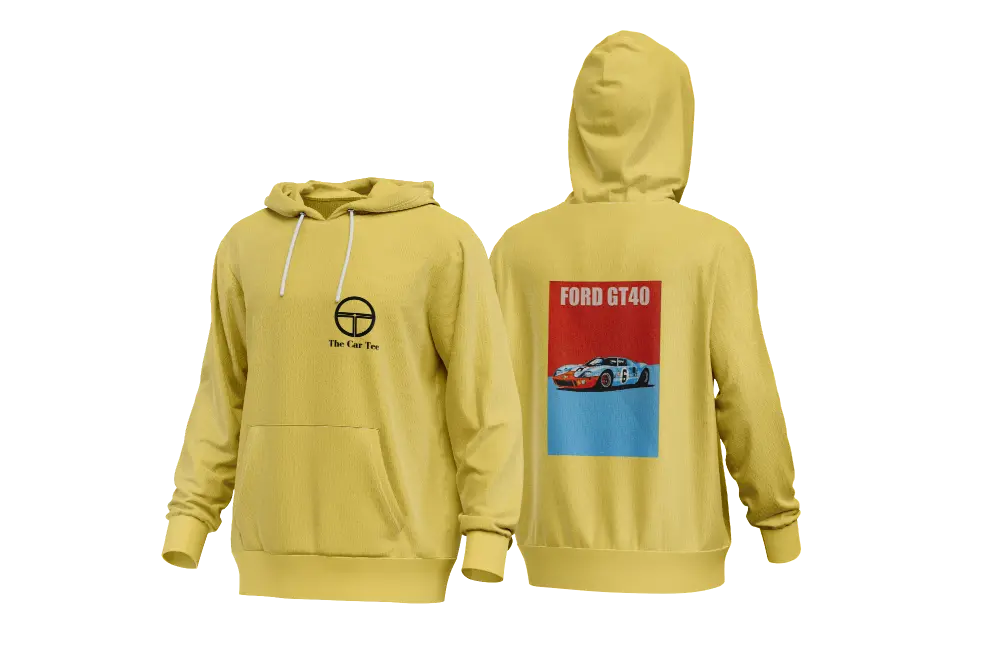 Ford GT40 Hoodie Yellow.webp